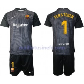 Maillot de Foot FC Barcelone TER Stegen 1 Gardien 2020-21 V004 - Enfant